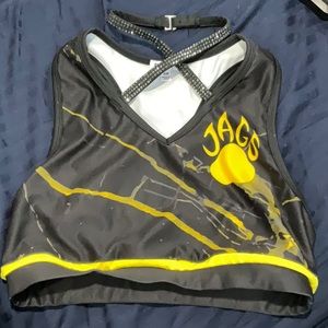 Top Gun All Stars Rebel Sports bra size AM with neckpiece